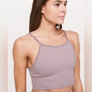 Ebb to street high neck bra smoky blush